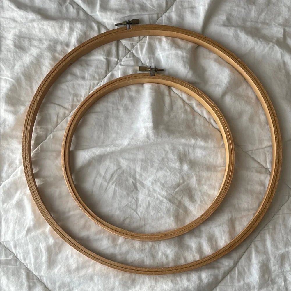 Wood circles for needle point or cross stitch